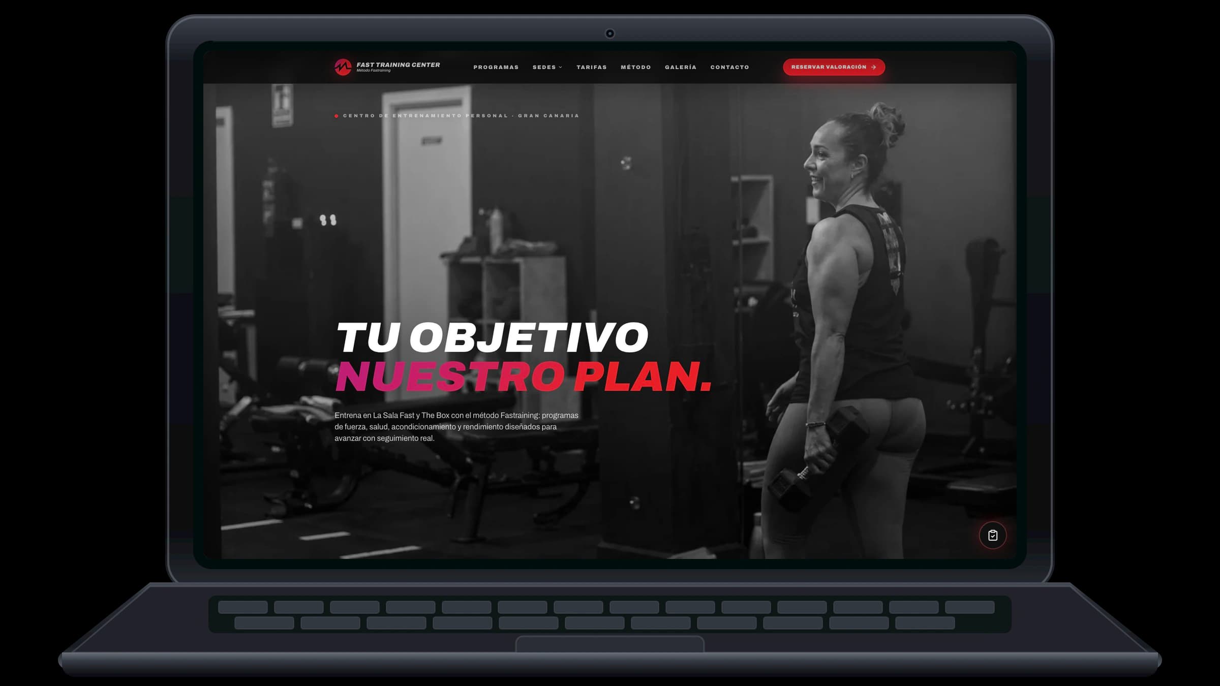 Fastraining — vista de escritorio de la experiencia multi-sede