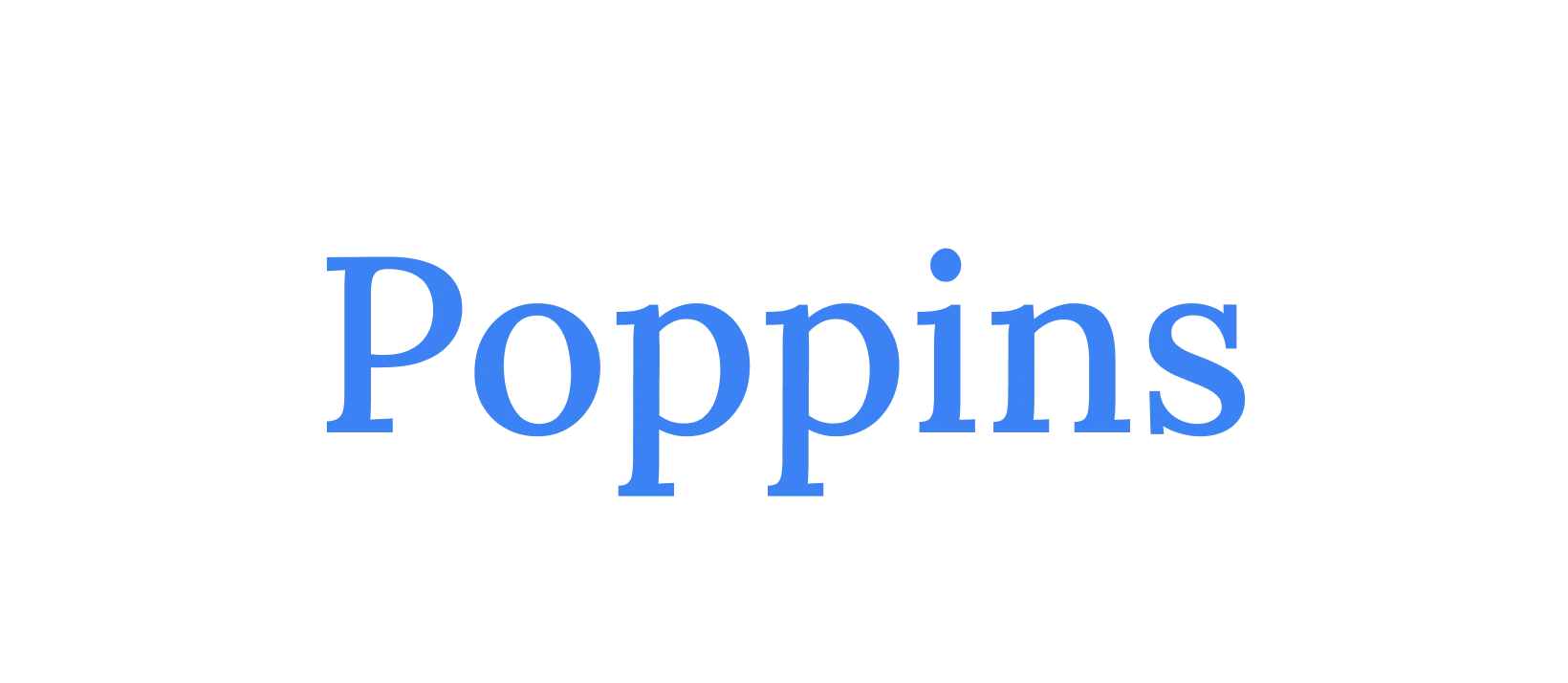 Fuente secundaria Poppins - Tipografía complementaria