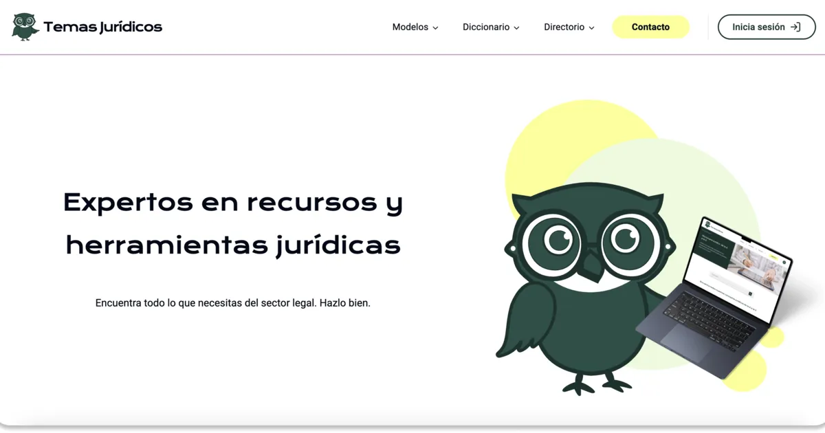 Temas Jurídicos - Aplicación web desarrollada por Sanzara Estudio
