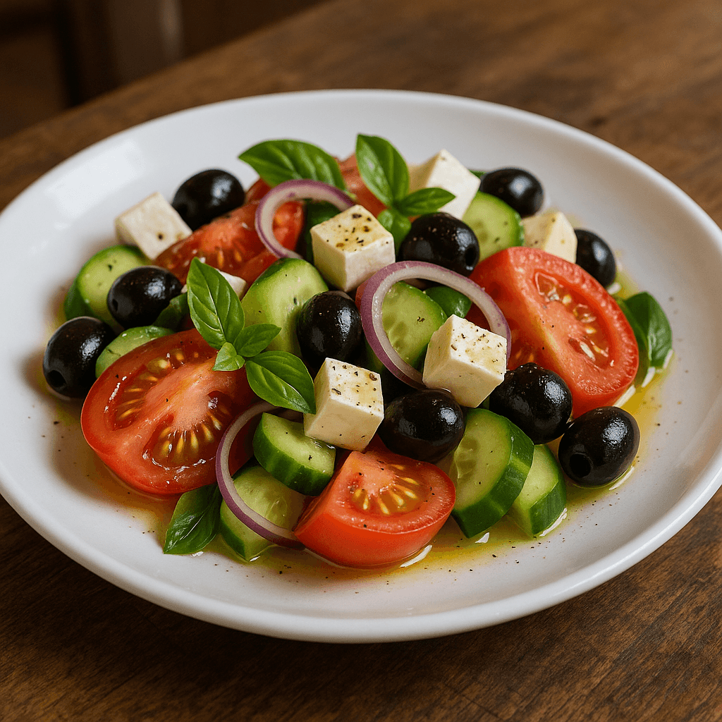 Ensalada mediterránea fresca