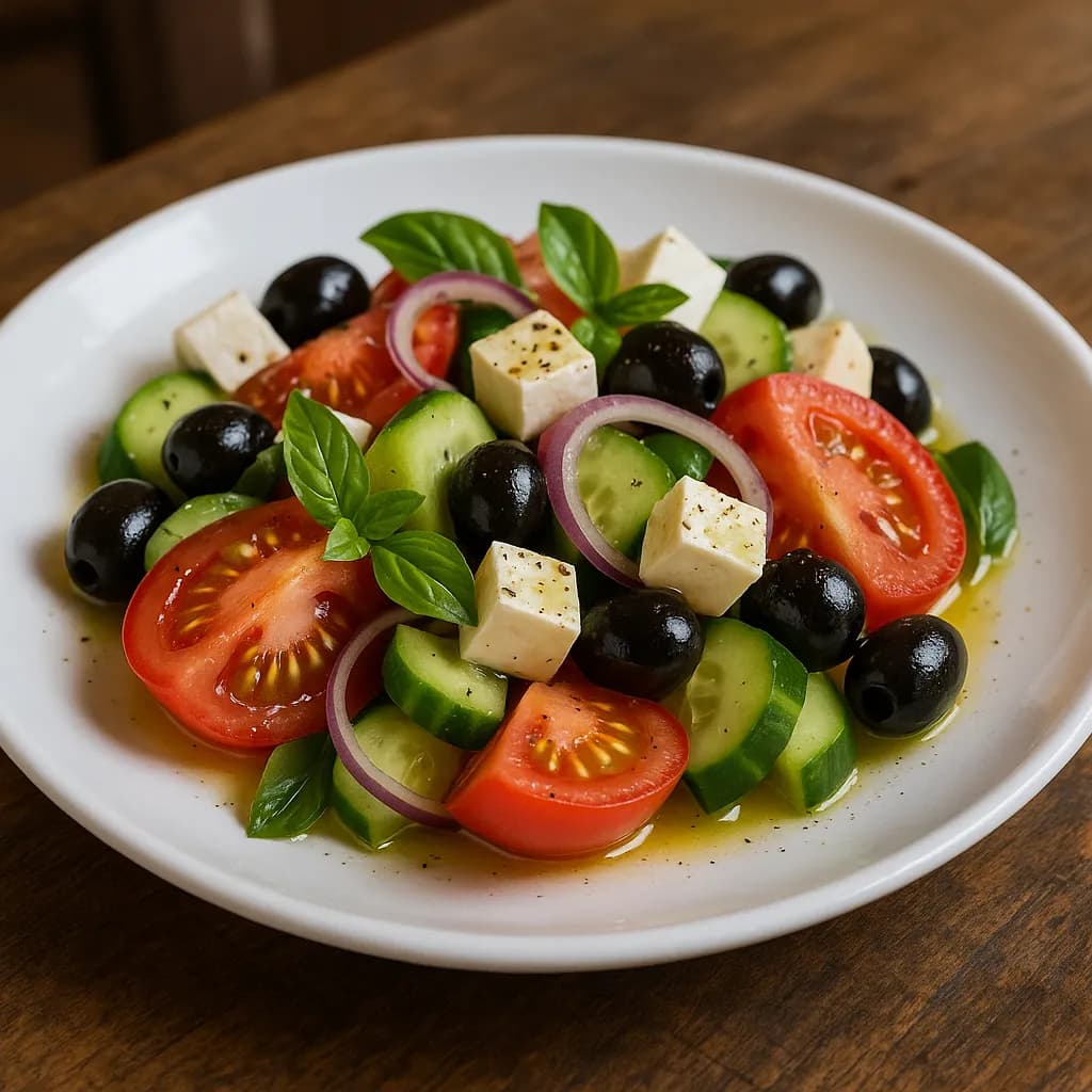 Ensalada mediterránea fresca